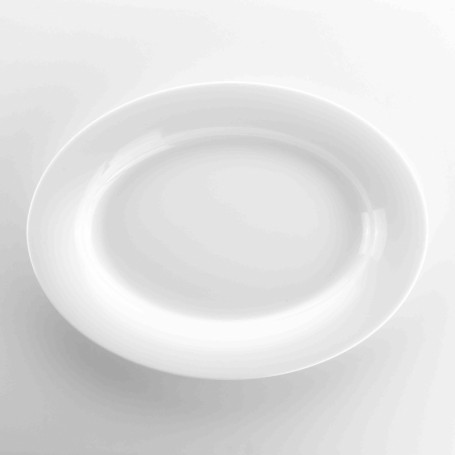 Vassoio Ovale porcellana cm. 38 PLUS Bianco - Weissestal