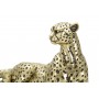 Scultura Leopardo Points in resina oro