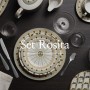 Posto Tavola 3 piatti in porcellana, Modello ROSITA