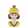 FRUIT GIRL , con cappello Ananas , Vaso ceramica