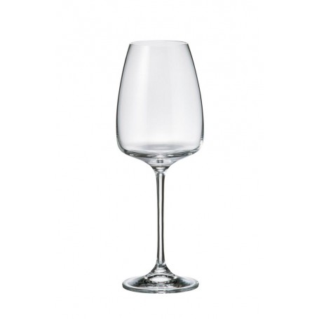 Conf.6 calice vino bianco 440 ml ANSER / ALIZEE-Cristallo Bohemia