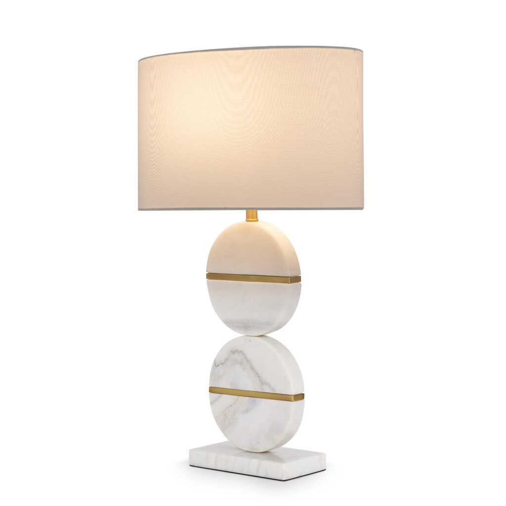 Lampada in metallo e marmo DECO'