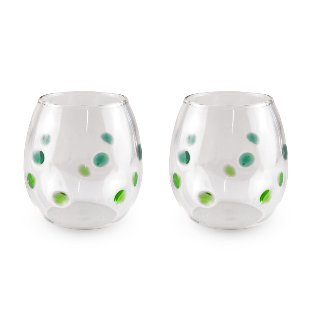 Set 6 bicchiere acqua MACCHIE VERDI