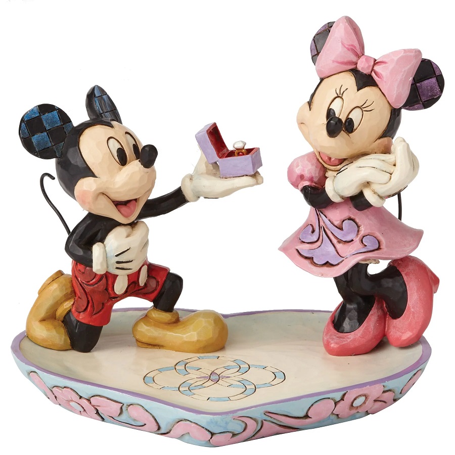Figura " Topolino e Minnie Fidanzati " Disney Traditional Colletion